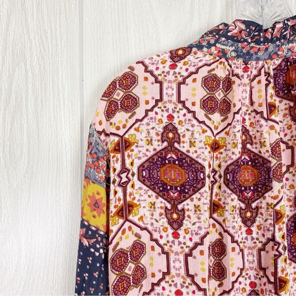 Umgee | Boho Bell Sleeve Tassel Dress Size Small - Picture 7 of 12